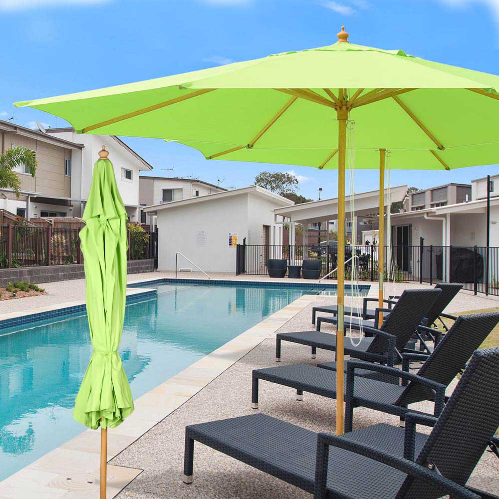 Yescom 13ft Patio Wood Market Umbrella Multiple Colors