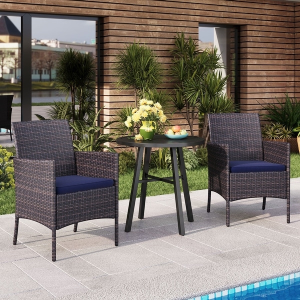 3Piece Outdoor Bistro Dining Set for Patio，Garden，and Porch