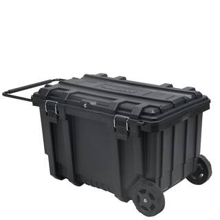 Husky 23 in. 50 Gal. Black Rolling Toolbox with Keyed Lock and Portable Hand Tool Tray 206319