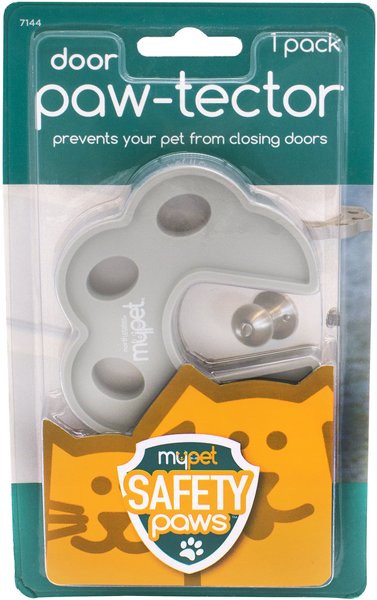 MyPet Safety Paws Door Paw-Tector for Dog and Cat， Gray