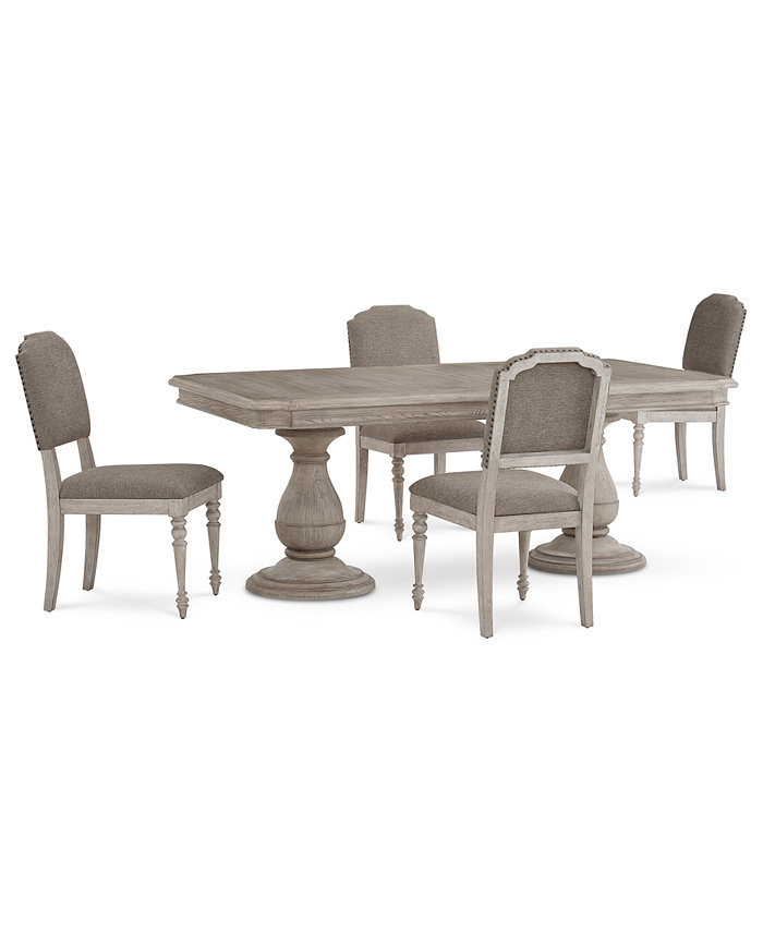 Furniture Anniston Dining 5-Pc. Set (Rectangular Table 4 Side Chairs)