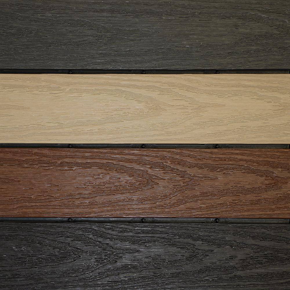 NewTechWood UltraShield Naturale 1 ft. x 1 ft. Composite Quick Deck Outdoor Deck Tile Sample in Multi-Color US-QD-ZX-MCSI