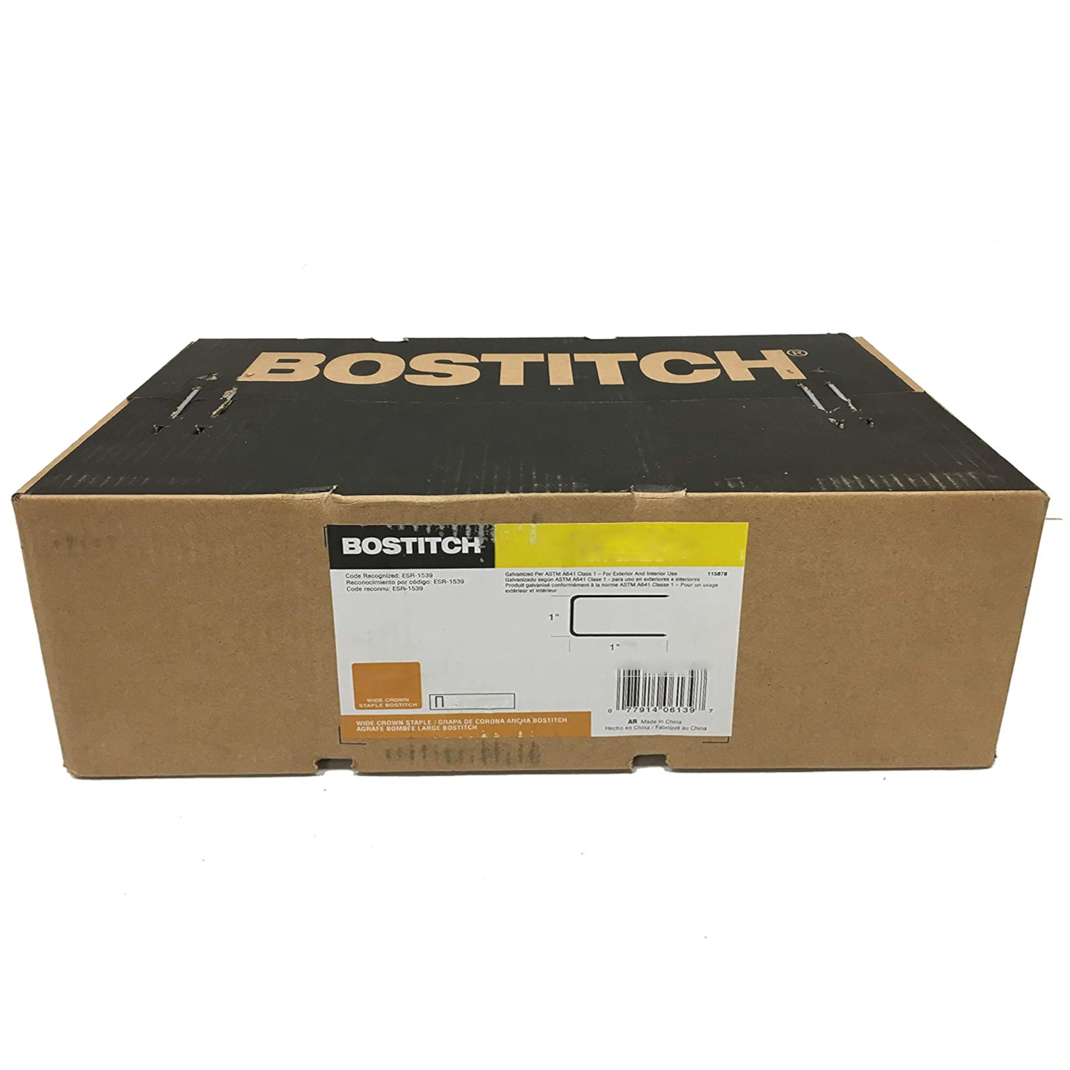 Bostitch S2 1 in. W X 1 in. L 16 Ga. Wide Crown Staples 10000 pk