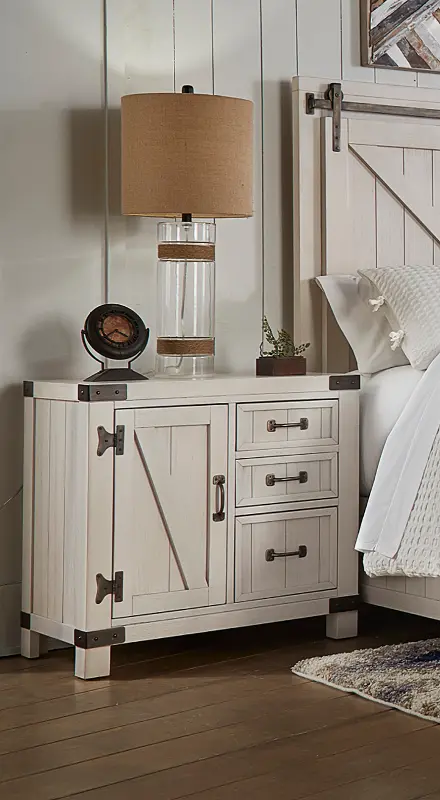 Mill River White Nightstand