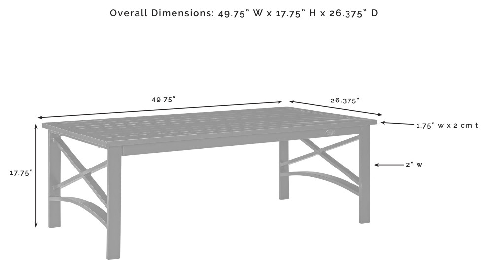 Kaplan 2 Piece Outdoor Sofa Set  Sofa and Coffee Table   Contemporary   Outdoor Lounge Sets   by Crosley  Houzz