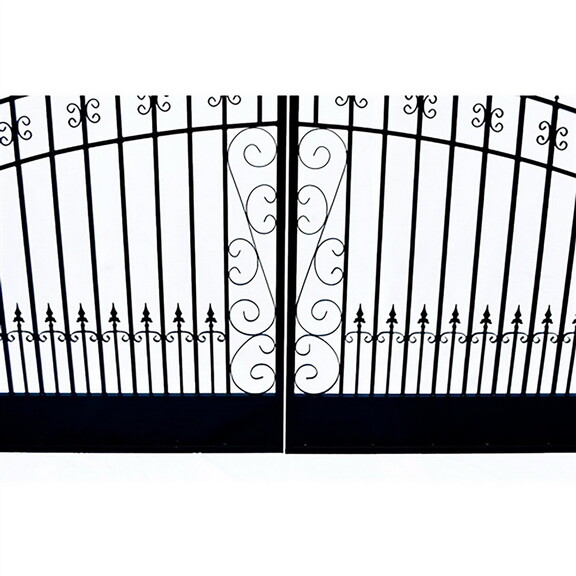 ALEKO DG16VEND AP Steel Dual Swing Driveway Gate  ...