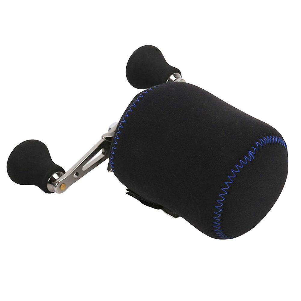 Neoprene Portable Small Size Fishing Reel Bag Fish Wheel Protector Carrying Pouch(black Blue S)