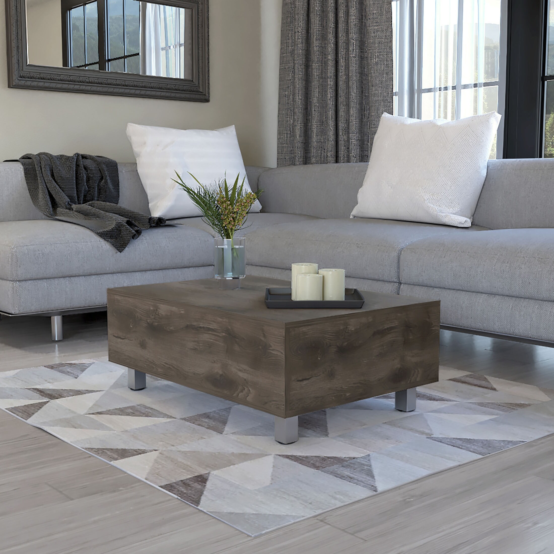 Lift Top Coffee Table with Four Legs