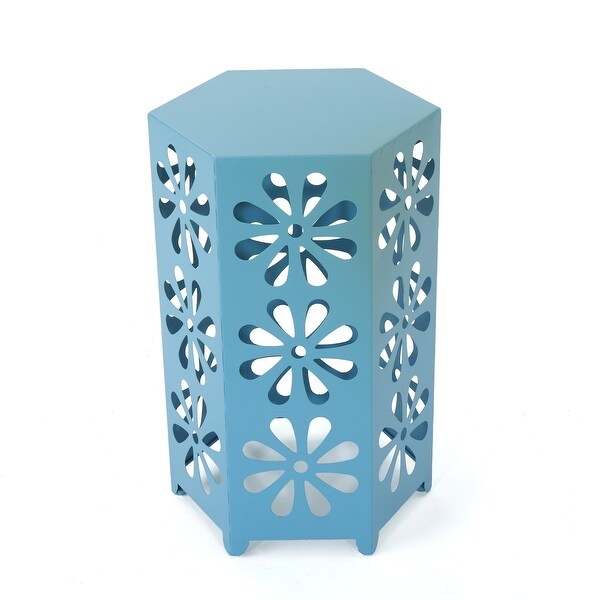 Blue Iron Lightweight and Stylish Outdoor End Table 22