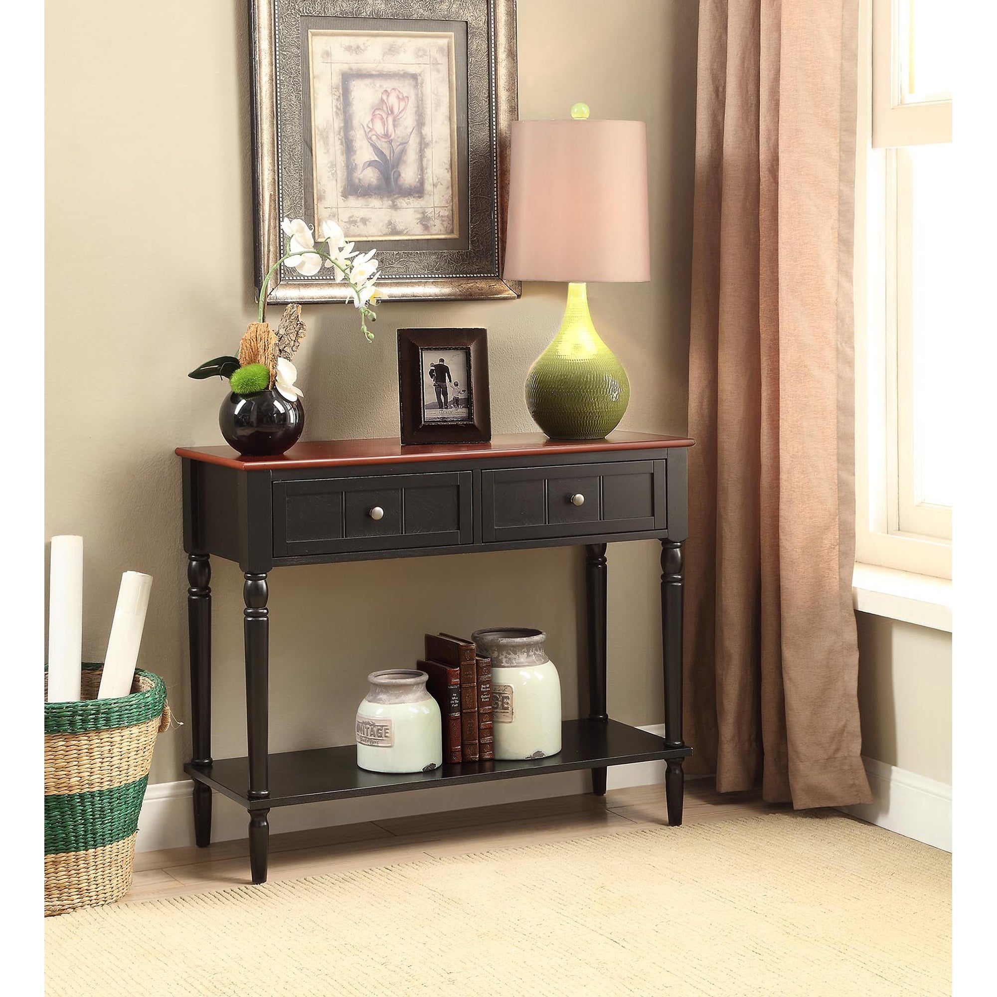 Copper Grove Lantana 2 Drawer Hall Table with Shelf