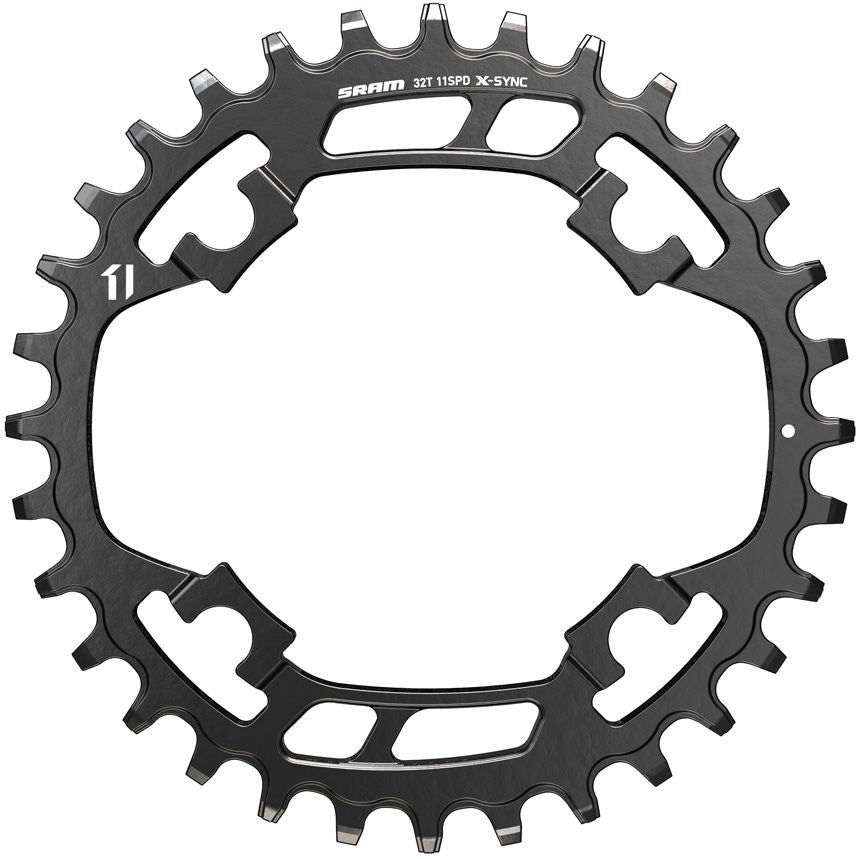 SRAM Narrow Wide Steel Chainring - Black