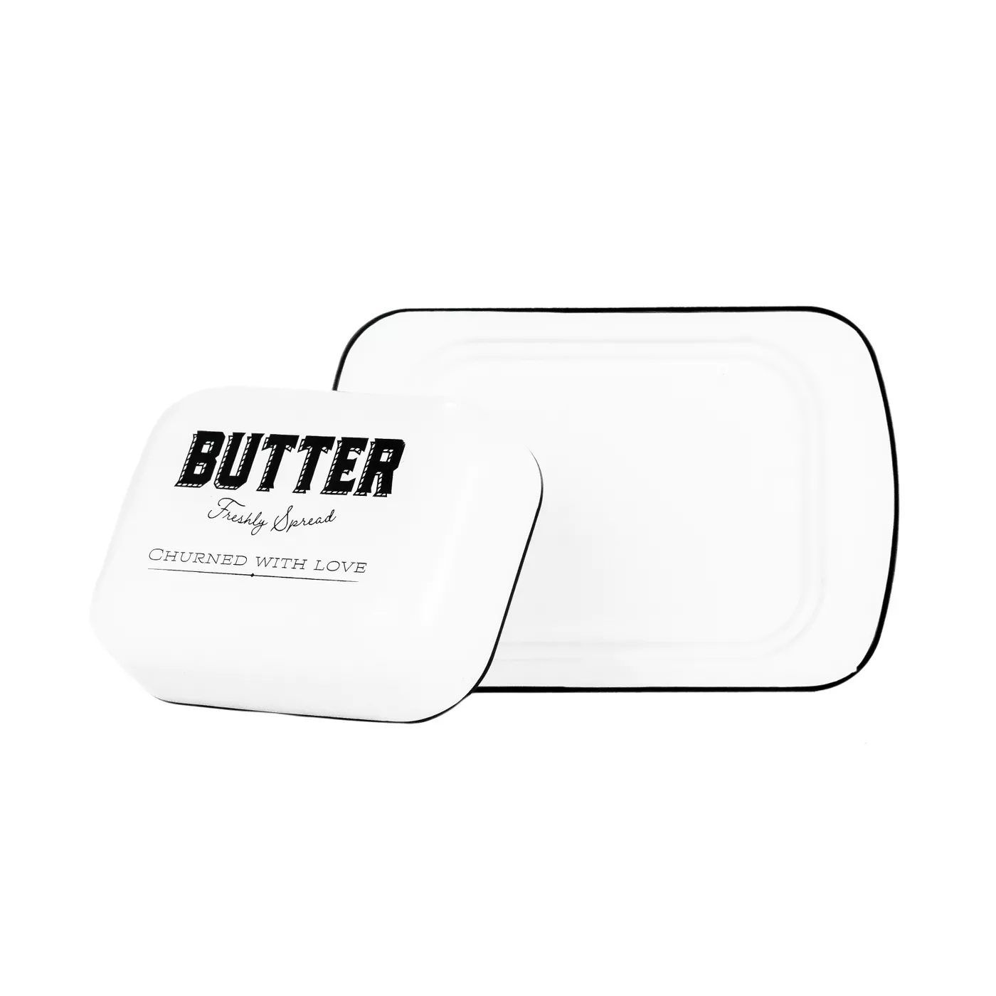 Amici Home Country Cottage Metal Butter Dish