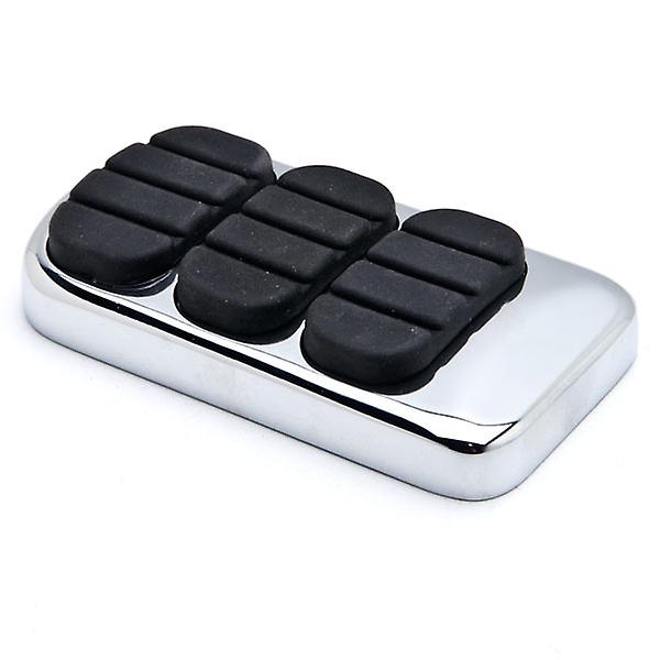 Chrome Brake Pedal Pad Cover Black NonSlip Rubber Compatible with Harley Davidson Tour Glides Road Glides 1980-2013