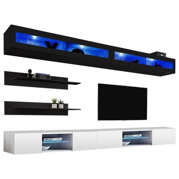 Fly I2 33TV Wall Mounted Floating Modern Entertainment Center