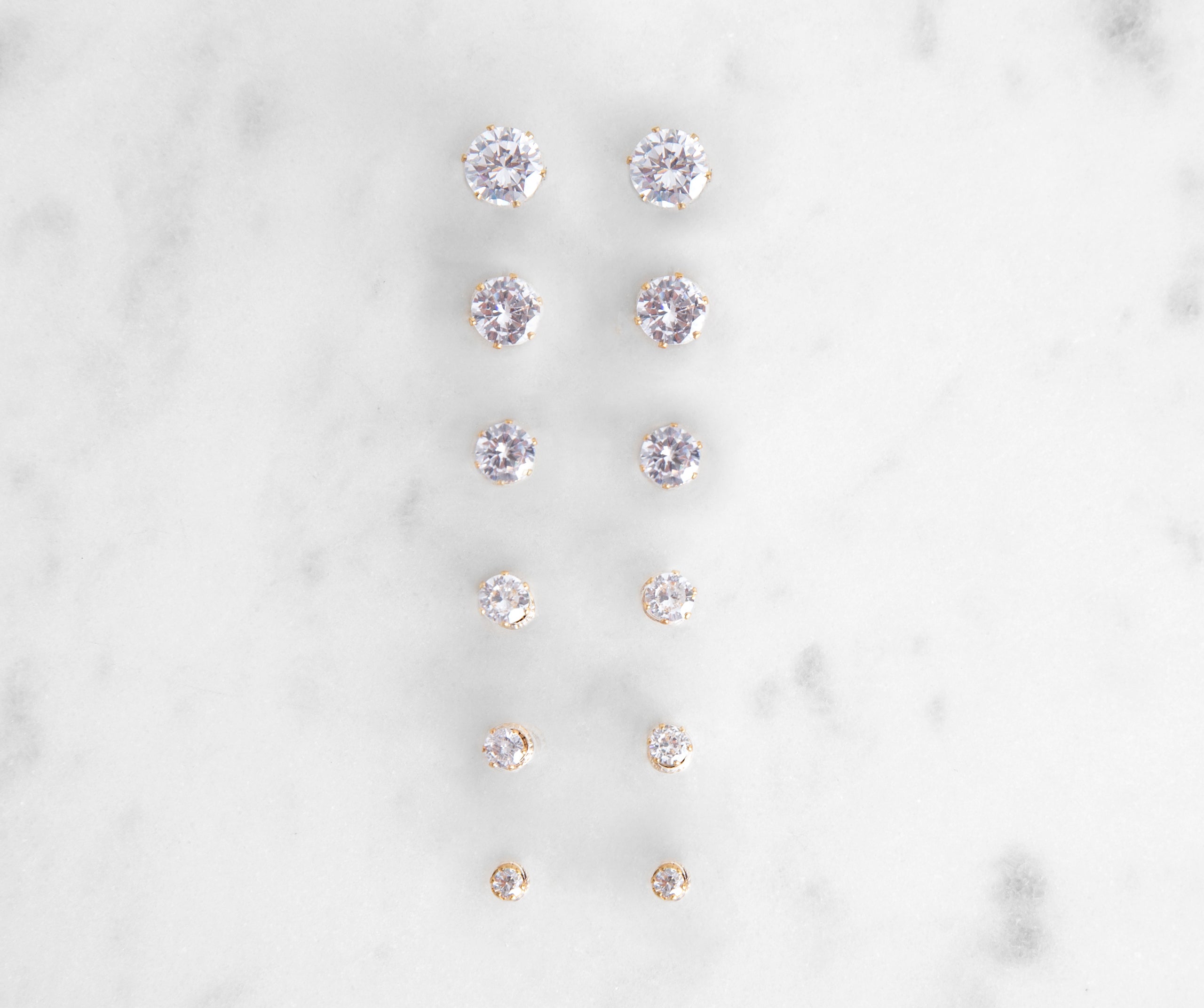 Cubic Zirconia Studs Set