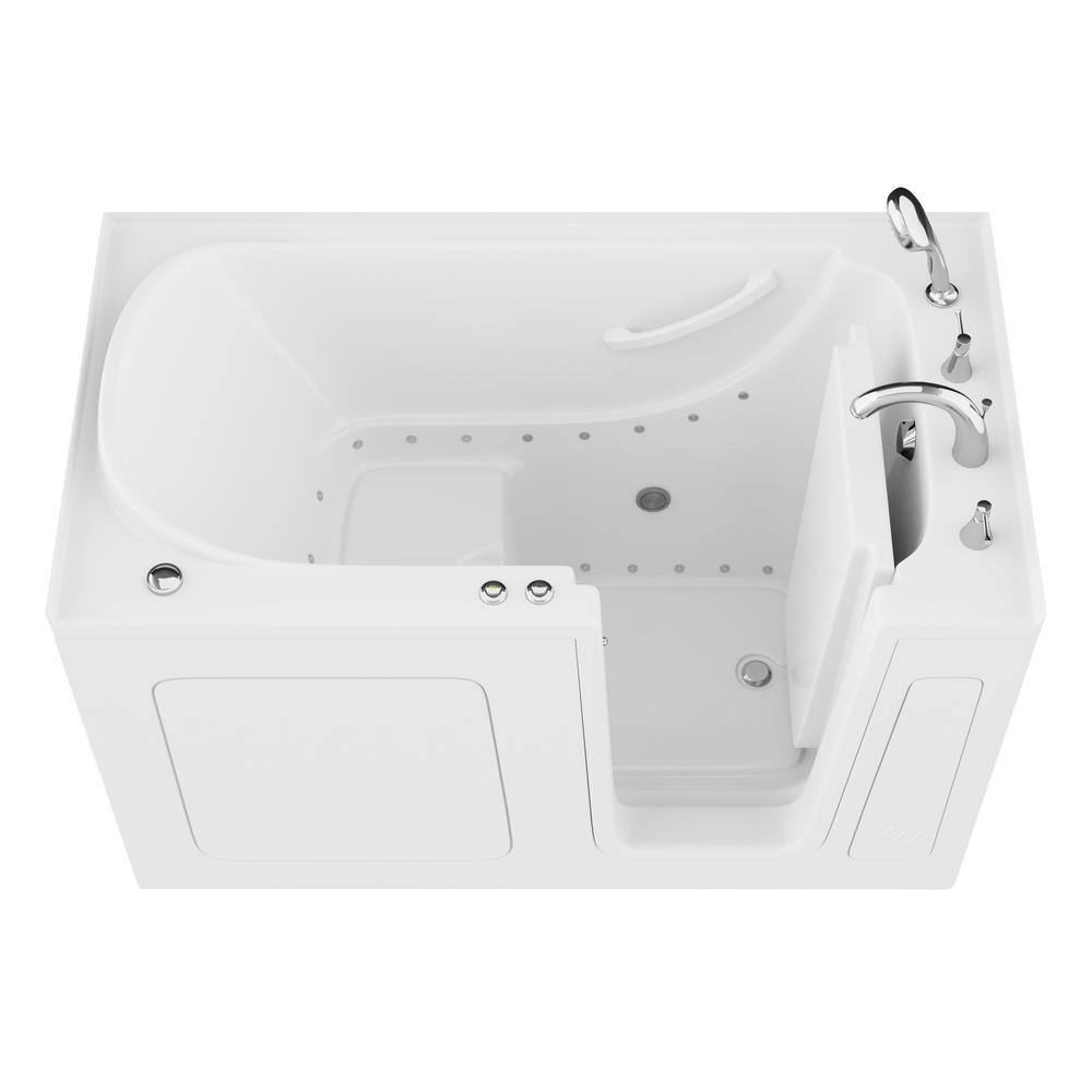 Universal Tubs HD Series 32 in. x 60 in. Right Drain Quick Fill Walk-In Air Tub in White HD3260RWA