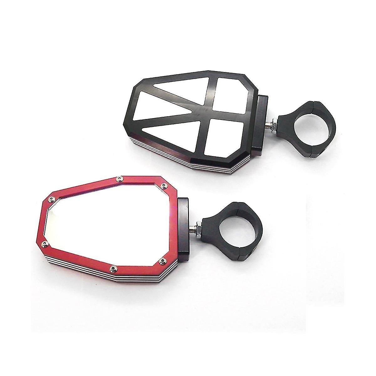 Beach Mirror Motorcycle Reflector 1.75/2 Universal For Atv/utv Red