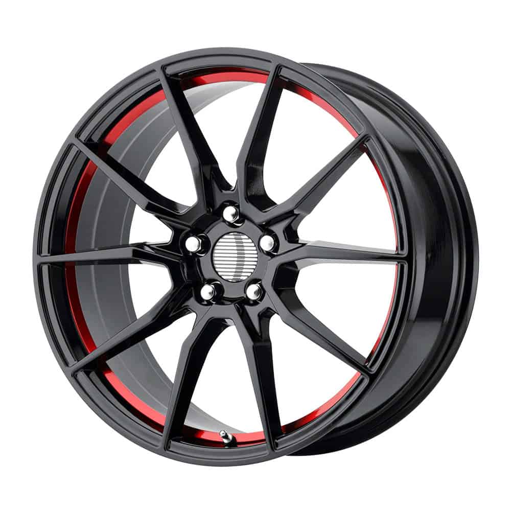 OE Creations PR193 PR193 20X10 5X4.5 G-BLK RED MACH 40MM