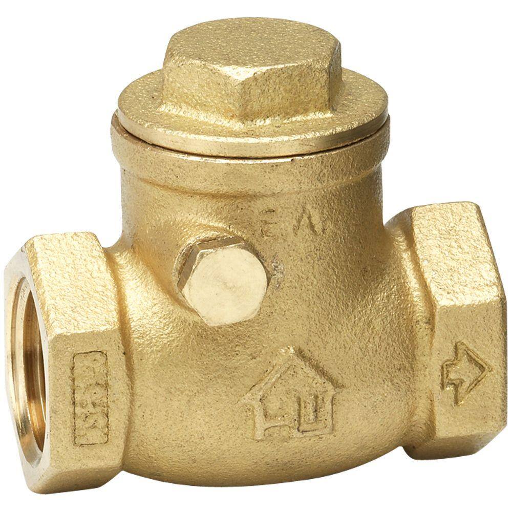 HOMEWERKS 1-14 in. FIP x 1-14 FIP Lead Free Brass Swing Check Valve 240-2-114-114