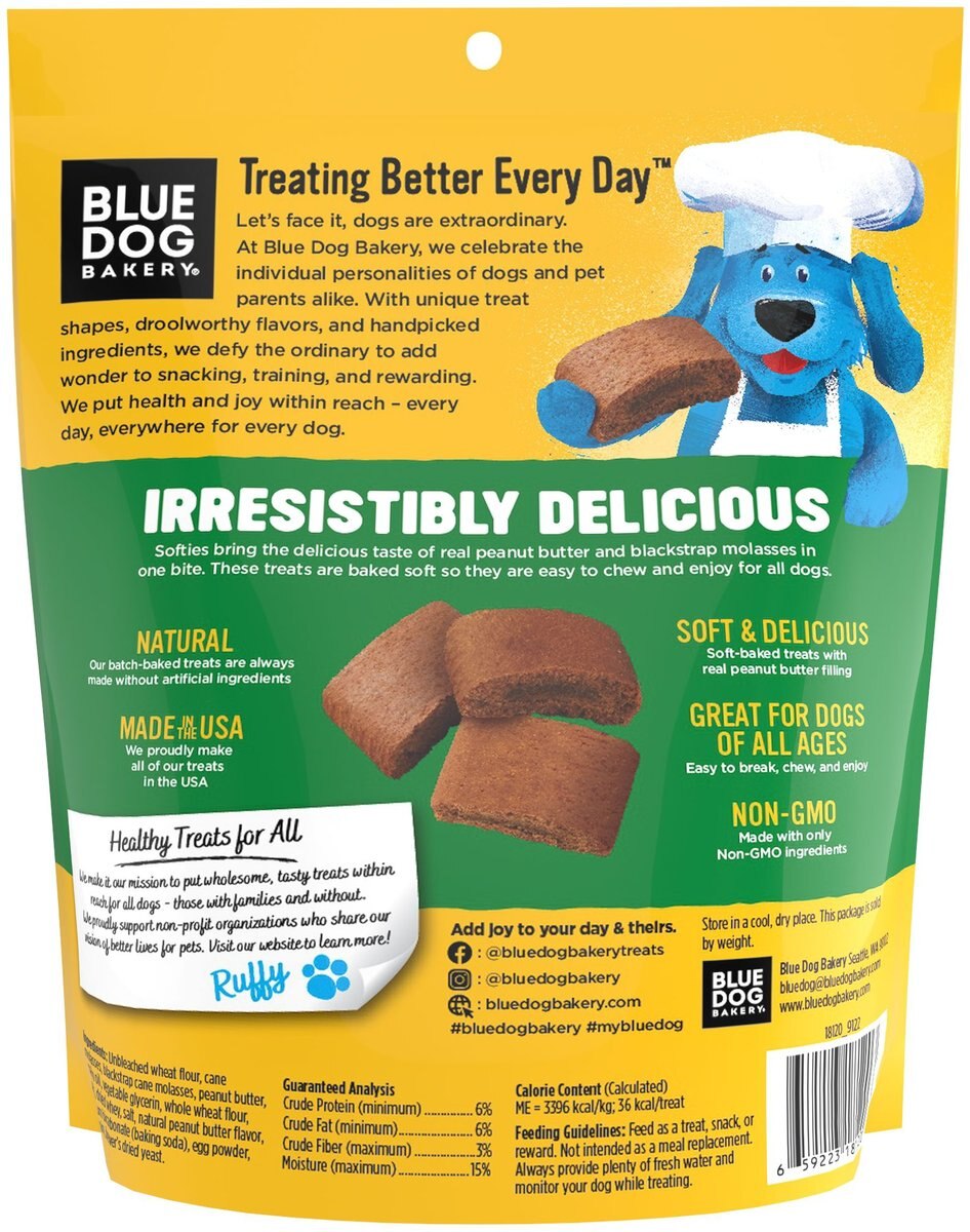 Blue Dog Bakery Softies Peanut Butter Dog Treats