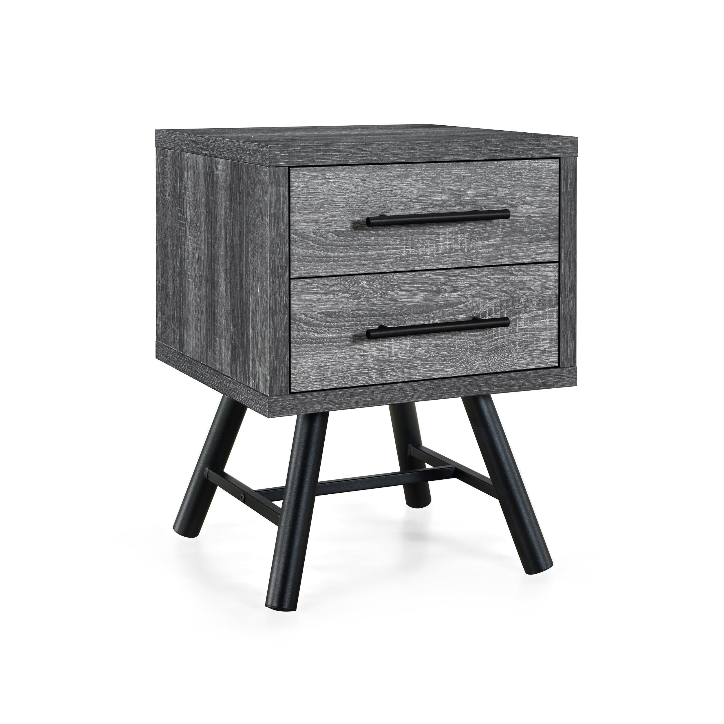 Amariana Mid-Century Modern Nightstands (Set of 2)