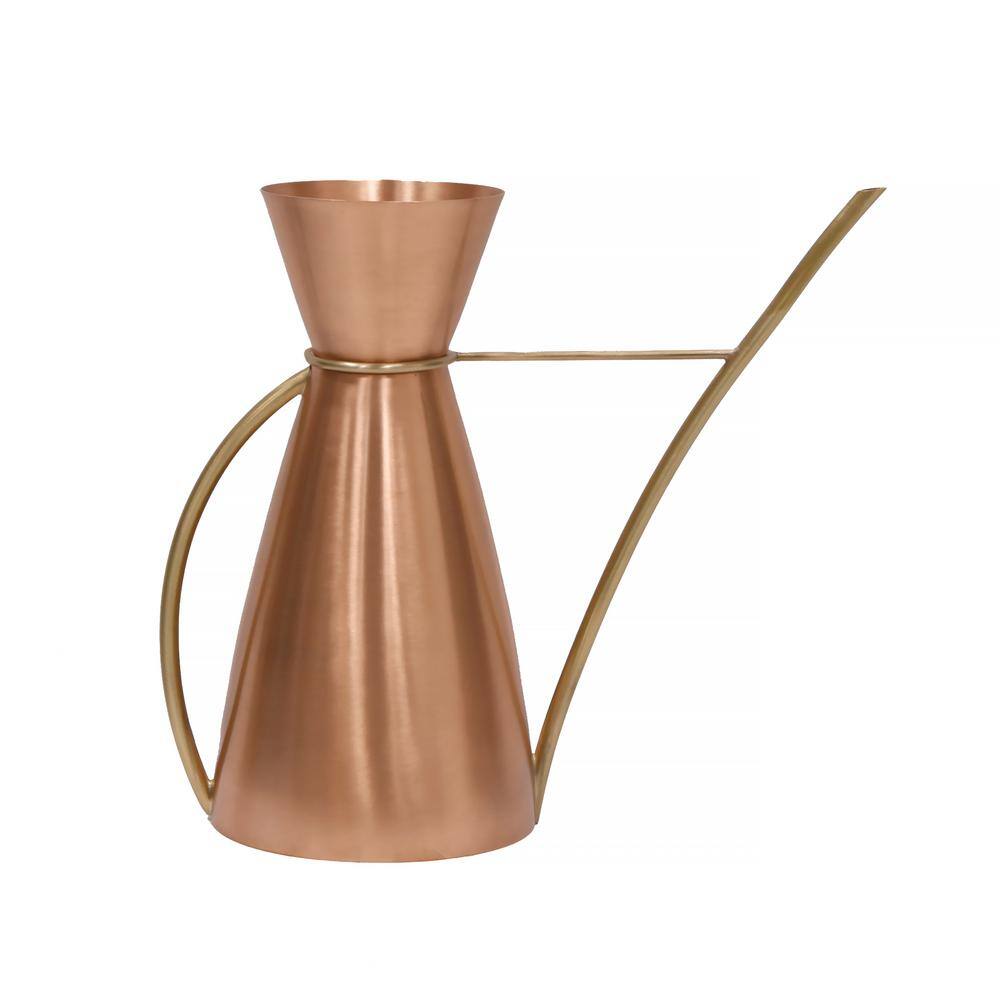 ACHLA DESIGNS 11 in. L Brushed Finished Copper Elegant Garden Watering Carafe WC-07