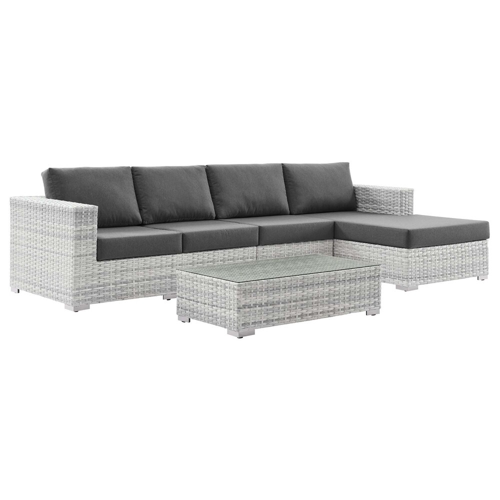 Convene 4 Piece Outdoor Patio Sectional Set