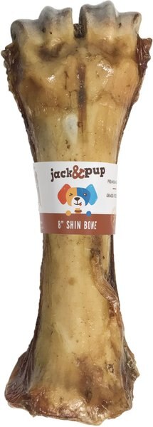 Jack and Pup Beef Shin Bone 8-in Dog Treat， 1 count