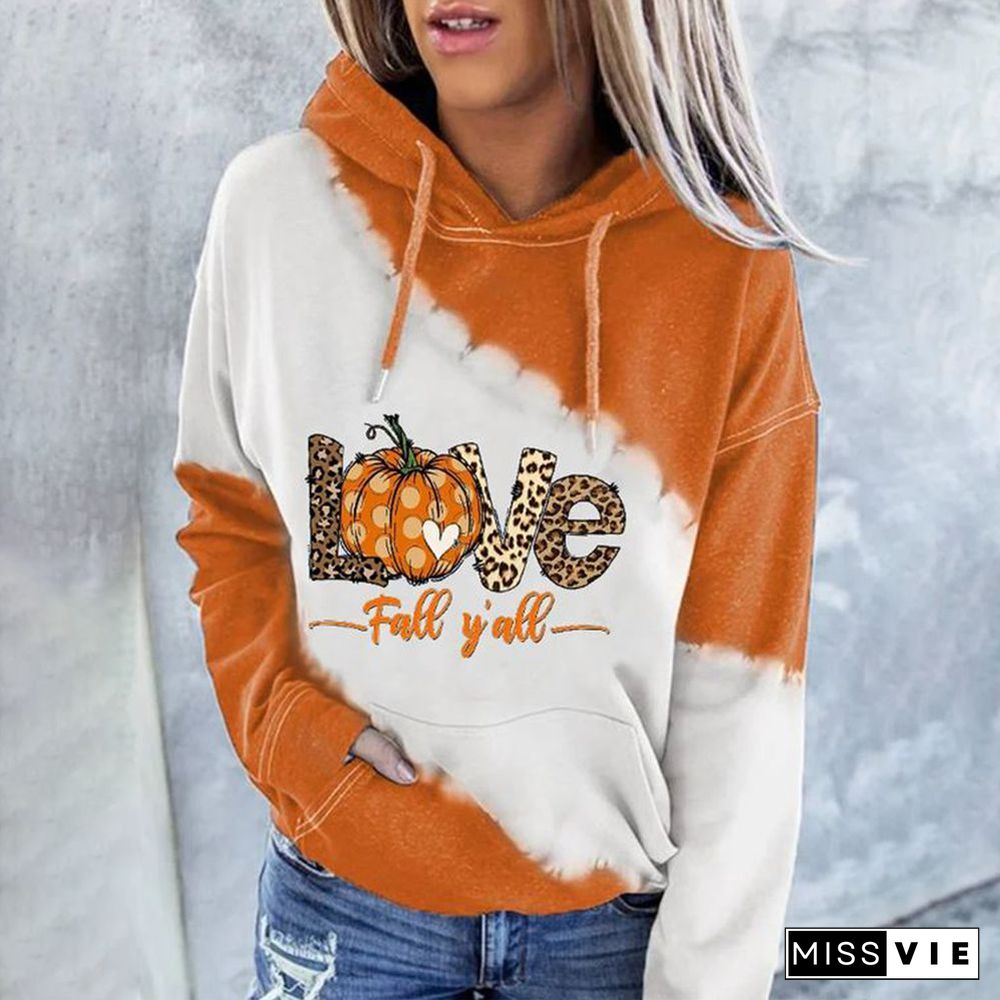 Special Orange Print Sweatshirt