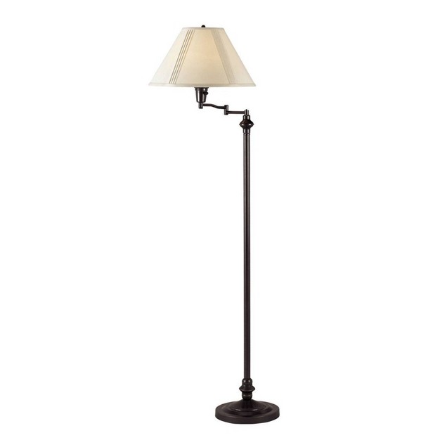 3 way Metal Swing Arm Floor Lamp Dark Bronze Cal Lighting