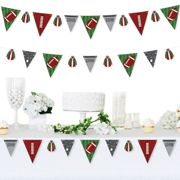 Big Dot Of Happiness End Zone Football Diy Baby Shower Or Birthday Party Pennant Garland Decoration Triangle Banner 30 Pieces