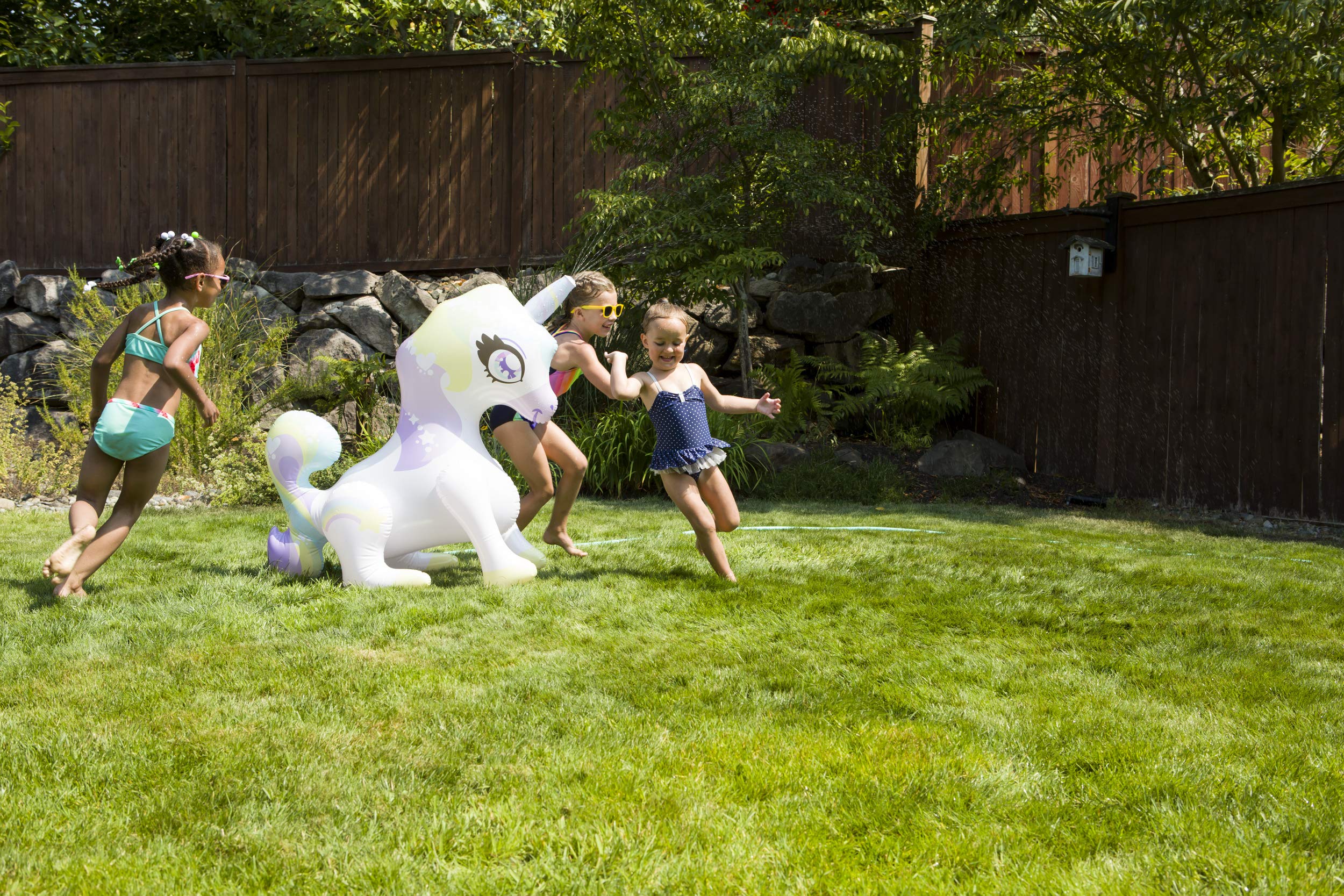 Toysmith Sprinkler Buddies Mist-Ical Unicorn Inflatable Outdoor Sprinkler