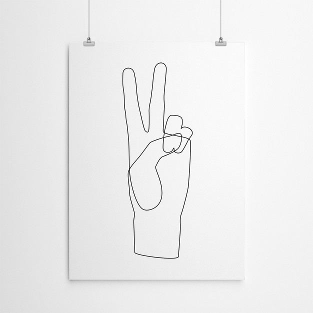 Americanflat Minimalist Peace By Explicit Design Poster Art Print