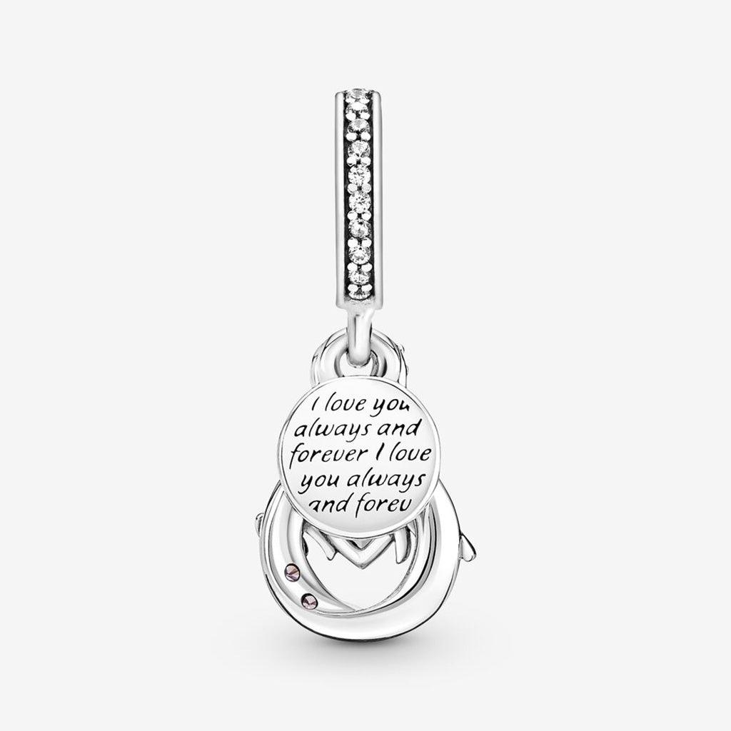 PANDORA  Mom Infinity Pavé Double Dangle Charm