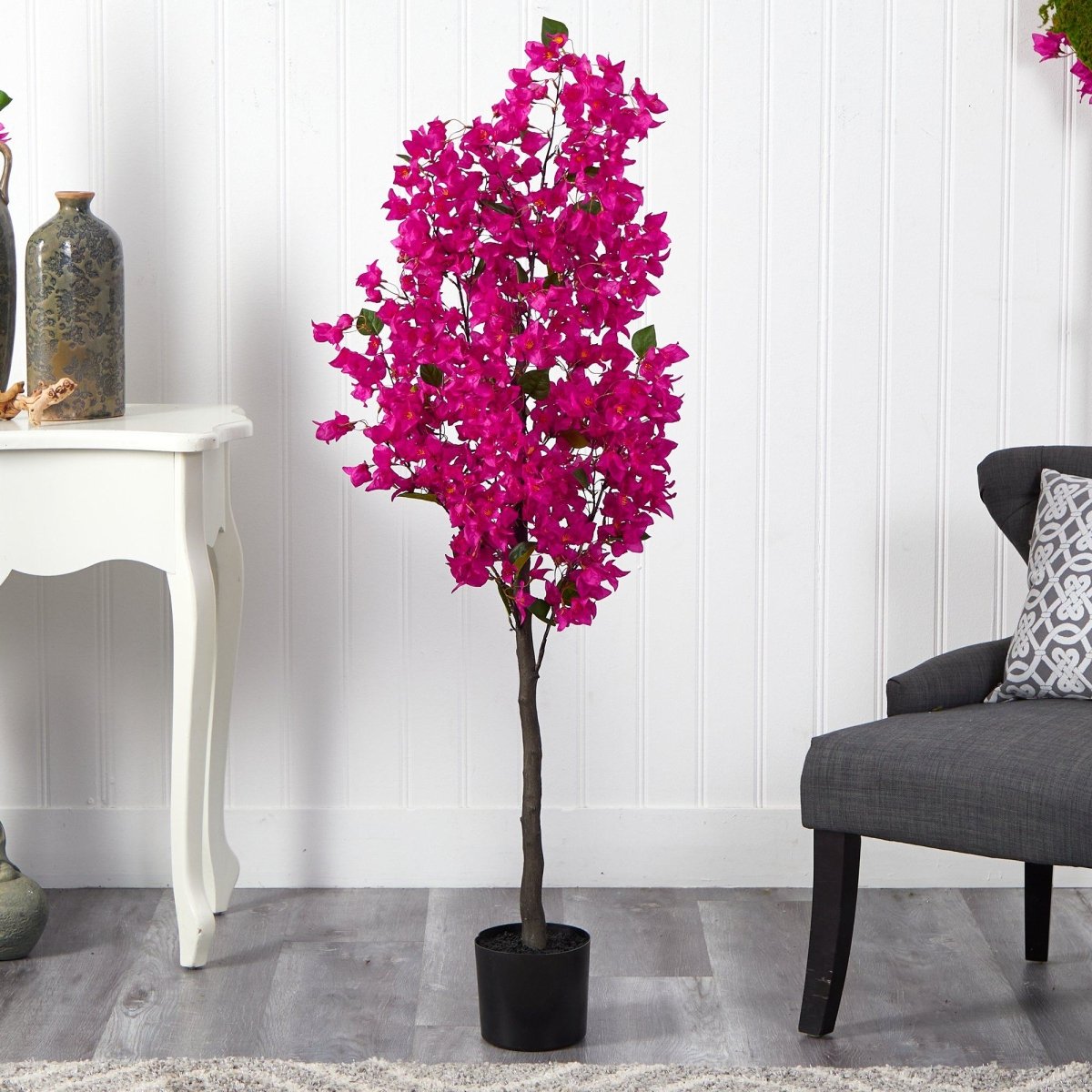 5’ Bougainvillea Artificial Tree | Vibrant & Lifelike Floral Décor