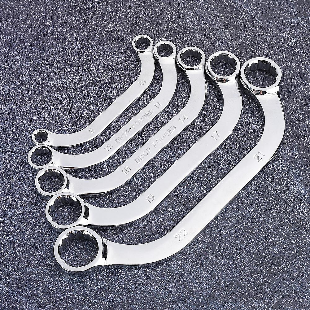 5pcs/set Double End Wrench Multifunction 45# Steel Dodecagon Combination C Spanner 822mm