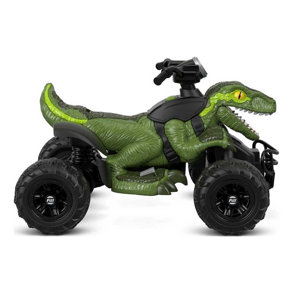 Power Wheels Jurassic World Dino Racer Battery-Powered Ride-On ATV Dinosaur Toy, Green