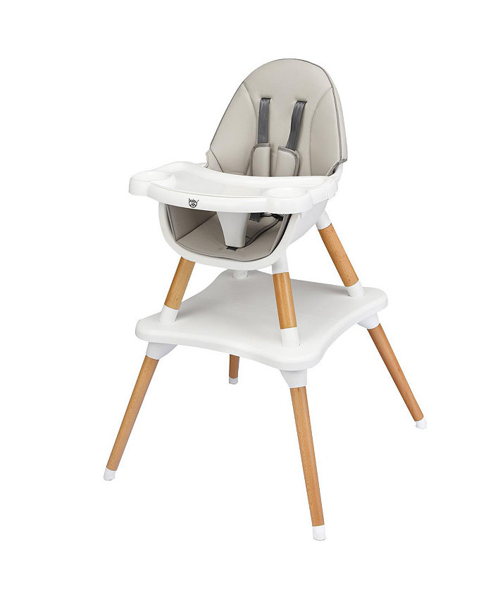 Costway 5-in-1 Baby High Chair Infant Wooden Convertible Chair