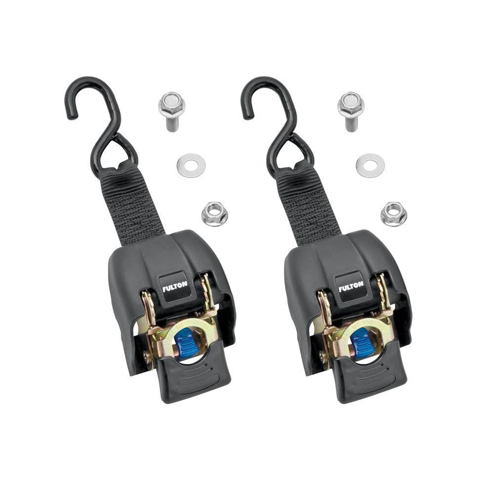 Fulton 2060366 Transom Retractable Ratchet Tie Downs - Pack of 2