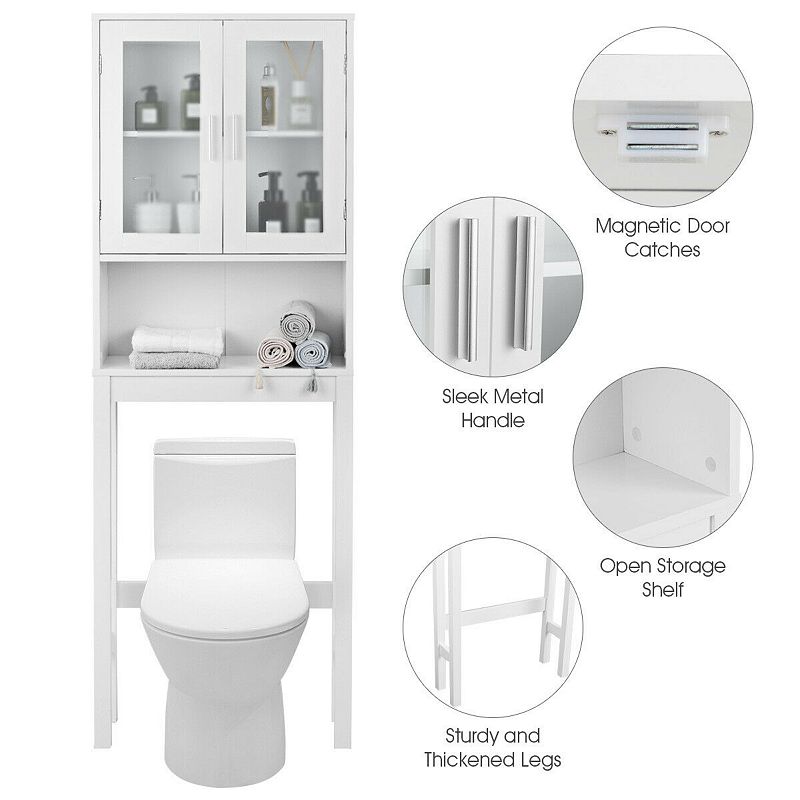 Bathroom Tower Storage Cabinet Organizer