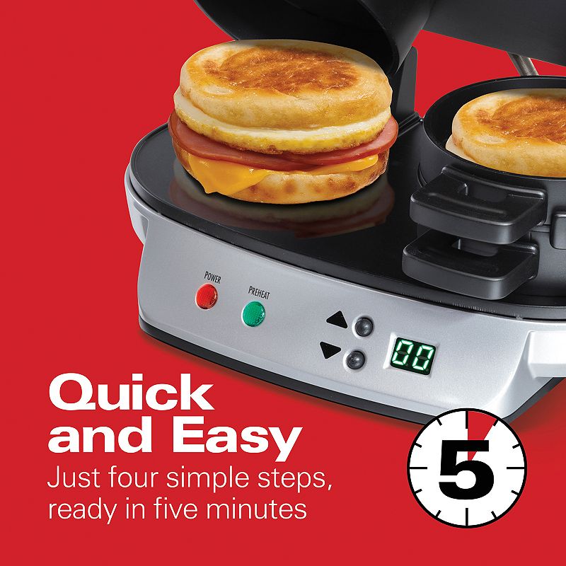 Hamilton Beach Dual Breakfast Sandwich Maker