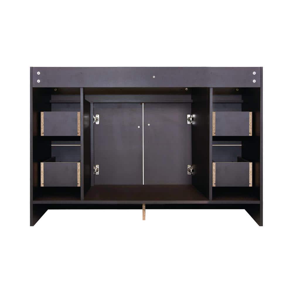 Design House Wyndham 48 in W x 21 in D Ready to Assemble Bath Vanity Cabinet Only in Espresso