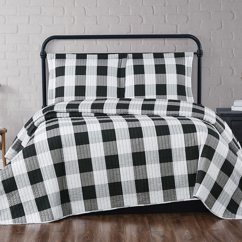 Truly Soft Everyday Buffalo Plaid Quilt and Sham Set