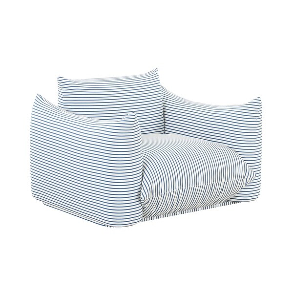 Saint Tropez Striped Stuffed Outdoor Armchair