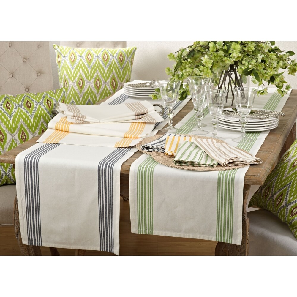 Cheerful Striped Cotton Napkins (Set of 4)