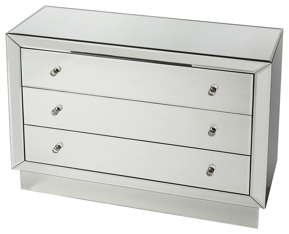 Emma Mirrored Chest   Contemporary   Accent Chests And Cabinets   by UStradeENT LLC  Houzz