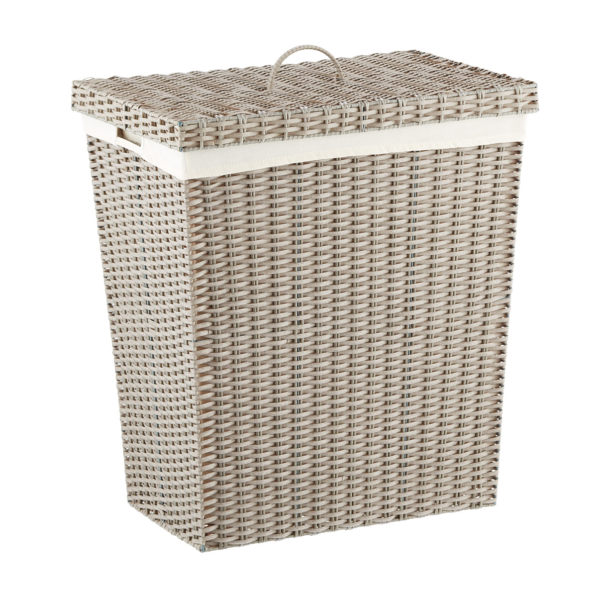 Grey Montauk Rectangular Hamper