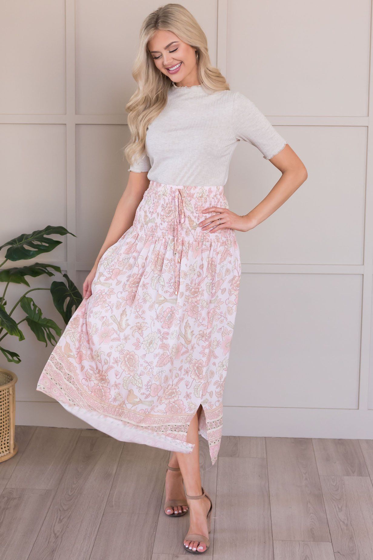 Twirl With Me Modest Bohemian Skirt