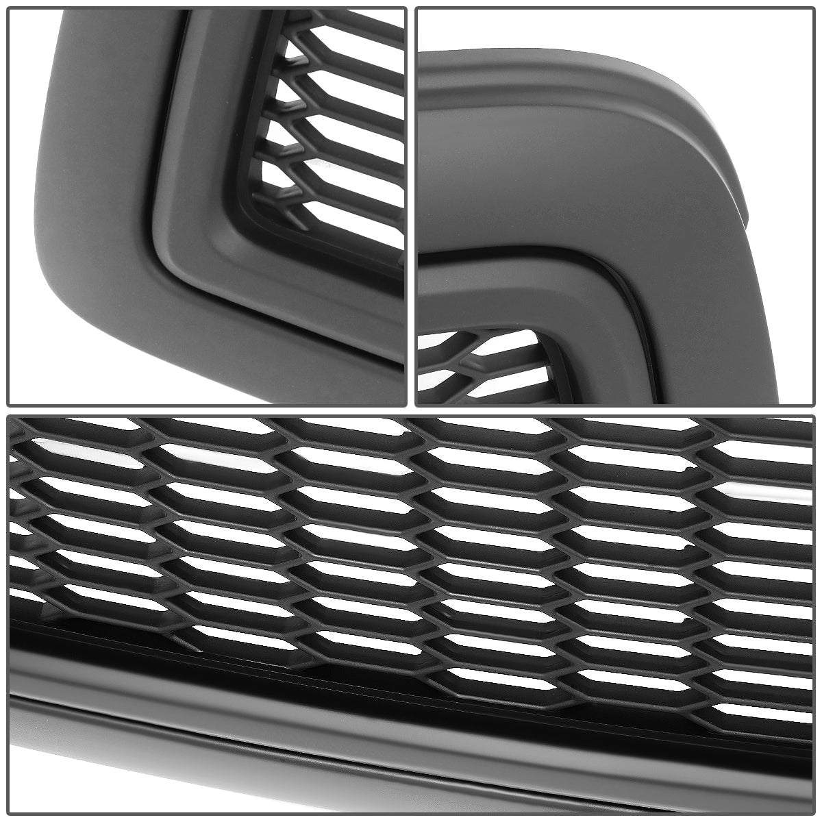 DNA Motoring GRF-OH-008-T2 For 2009 to 2012 Dodge Ram 1500 Primered Badgeless Honeycomb Mesh Style Front Bumper Grille 10 11