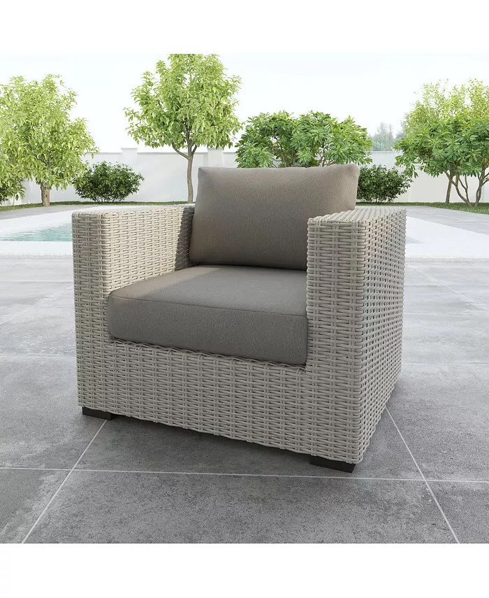 Simplie Fun Outdoor Lounge Chair - Chic Design High-Quality Materials - Deep Cushions Removable for Easy Storage - Relaxation in Style and Comfort